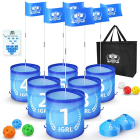 IGRL Golf Yard Game 6 holes backyard setup for family fun.