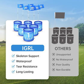 IGRL Golf Yard Game colorful balls improve visibility for easy play