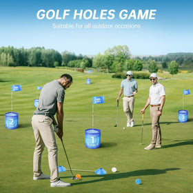 IGRL Golf Yard Game flagsticks support precise target practice