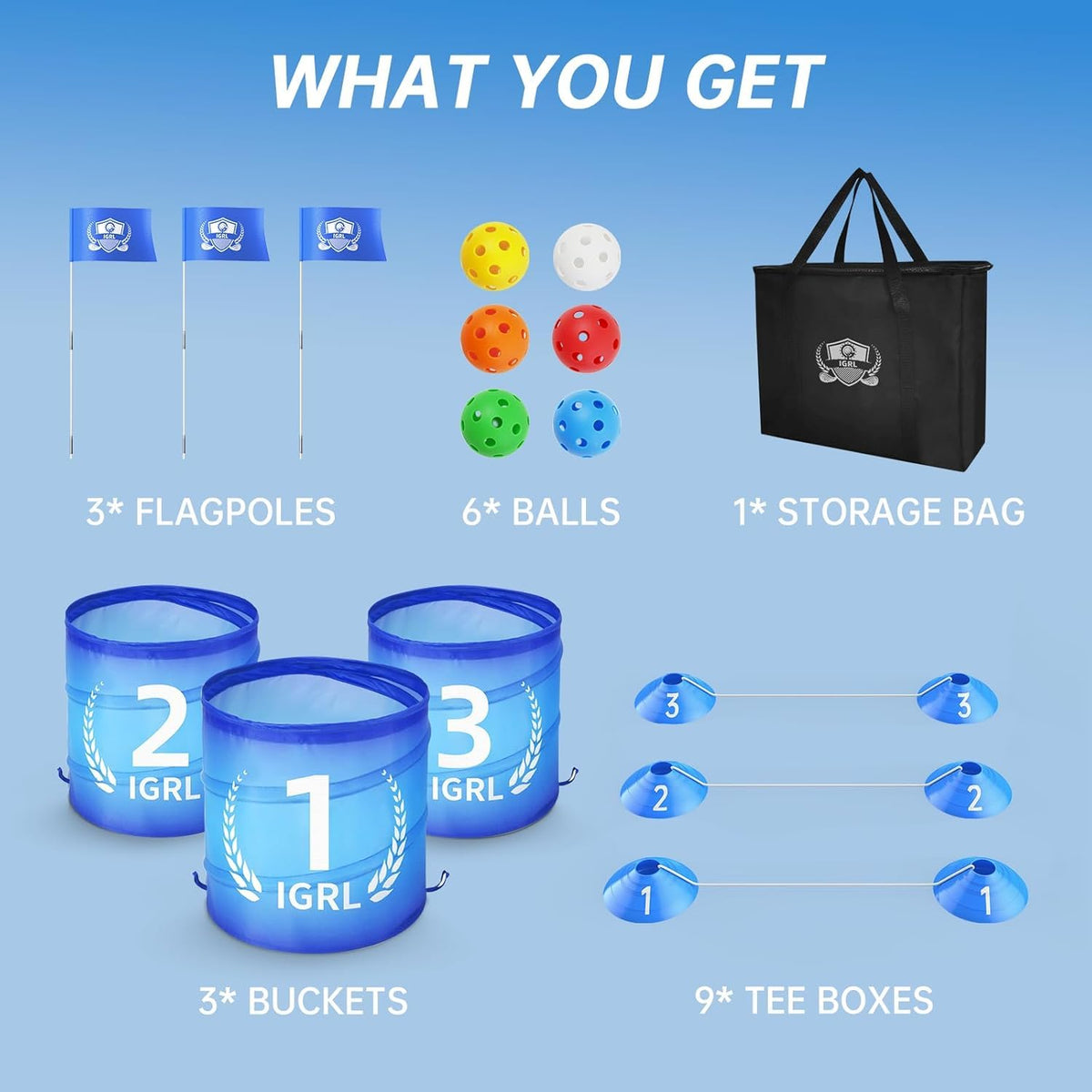 IGRL Golf Yard Game compact packaging makes gifting easy