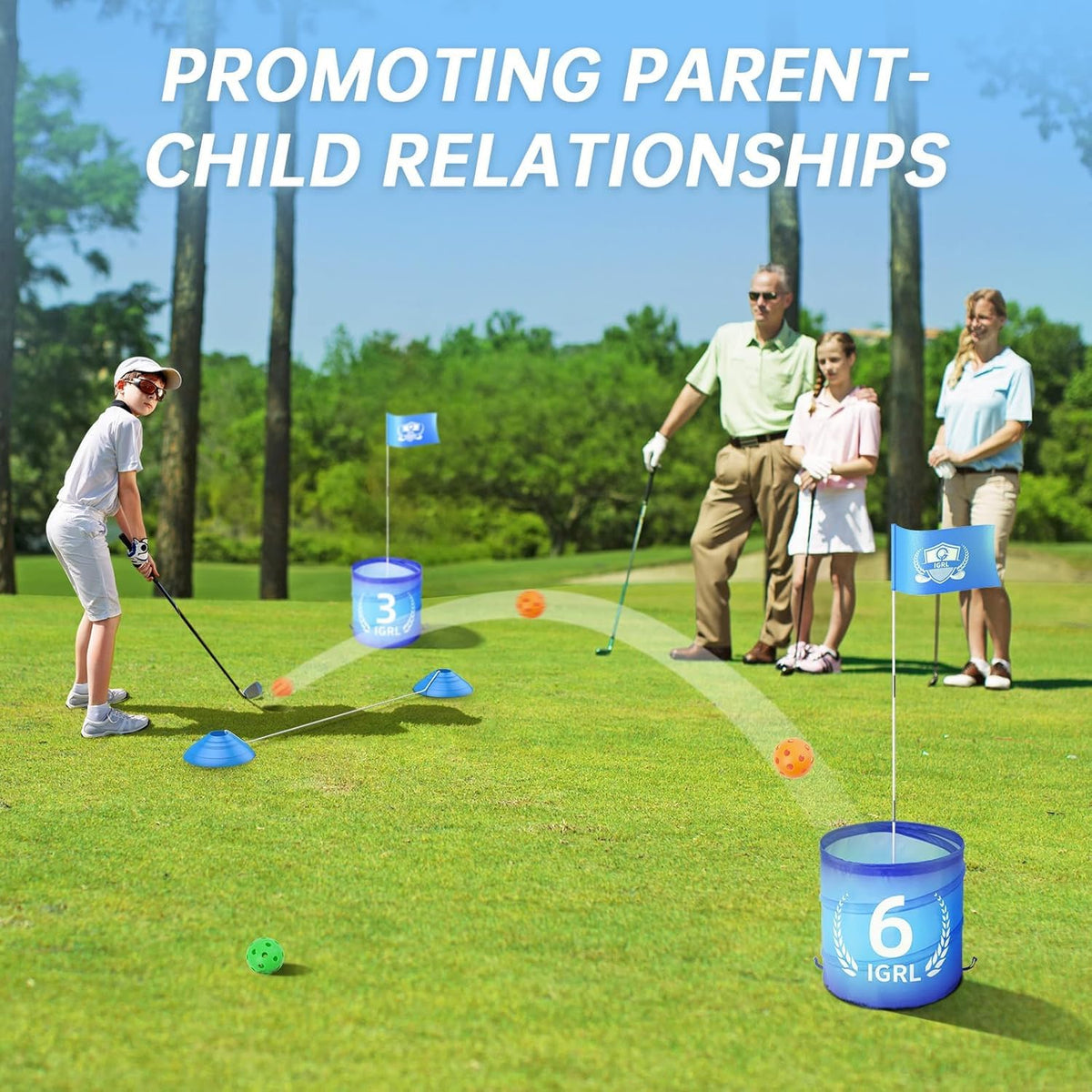 IGRL Golf Yard Game storage bag keeps gear organized on the go.