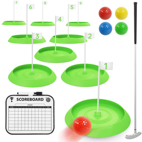 IGRL Mini Golf Set assembly area for home play, easy setup