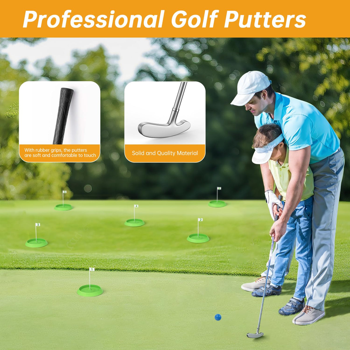 IGRL Mini Golf Set upgraded putter with realistic feel