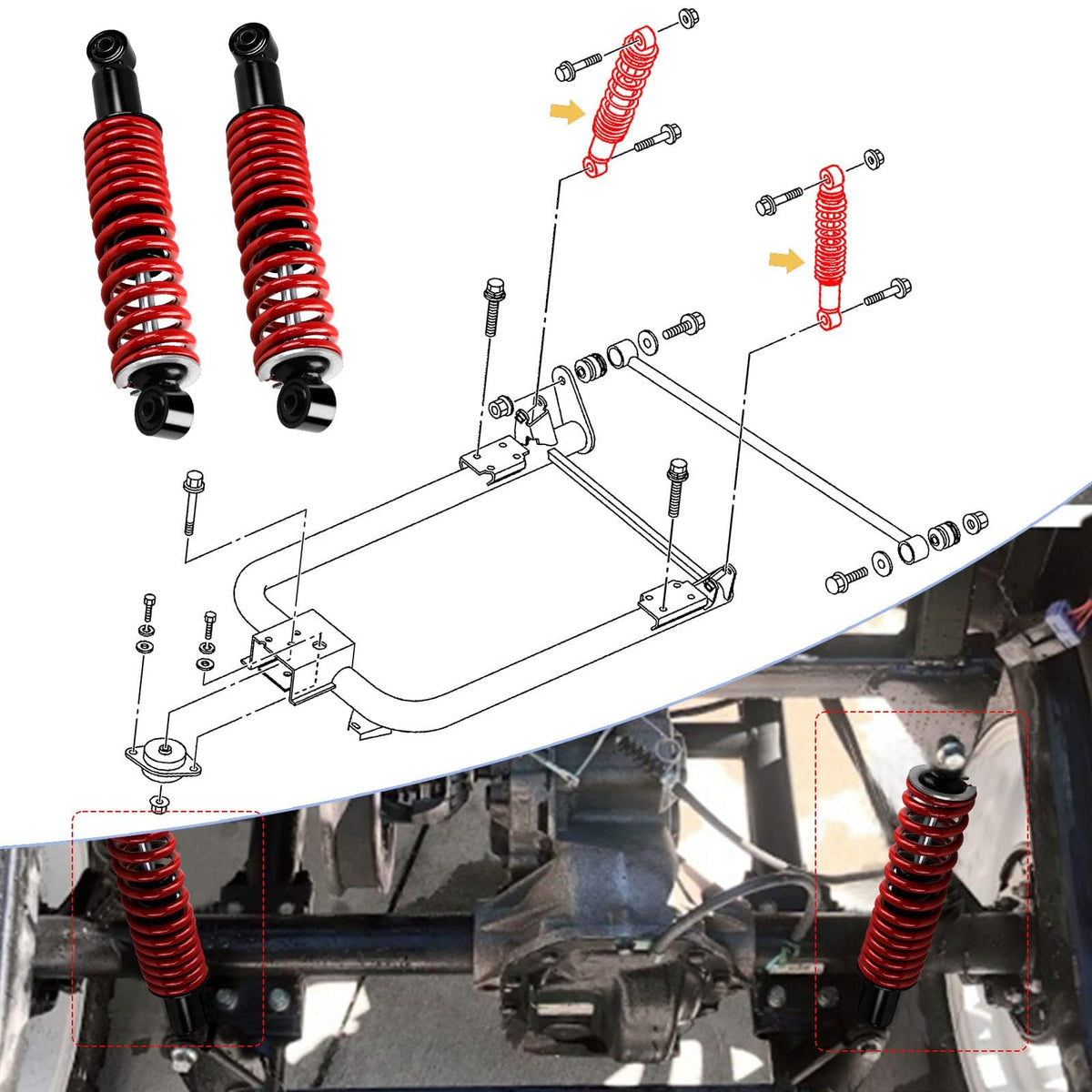 iLSKW 14-inch shock design supports comfortable rear-seat travel