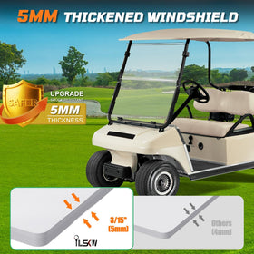 iLSKW UV-protected windshield provides glare reduction