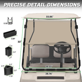 iLSKW anti-glare tinted windshield improves driving comfort in bright light.