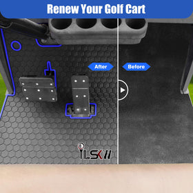 ILSKW EZGO TXT deep cubic pattern traps dirt and keeps the cabin dry.