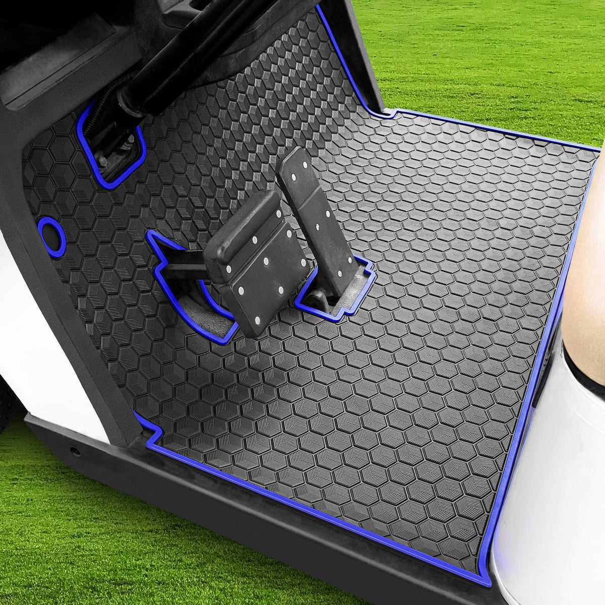 ILSKW EZGO TXT floor mat with full coverage protects against dust and wear.