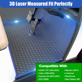 ILSKW EZGO TXT anti-slip mat design keeps feet stable on wet surfaces.