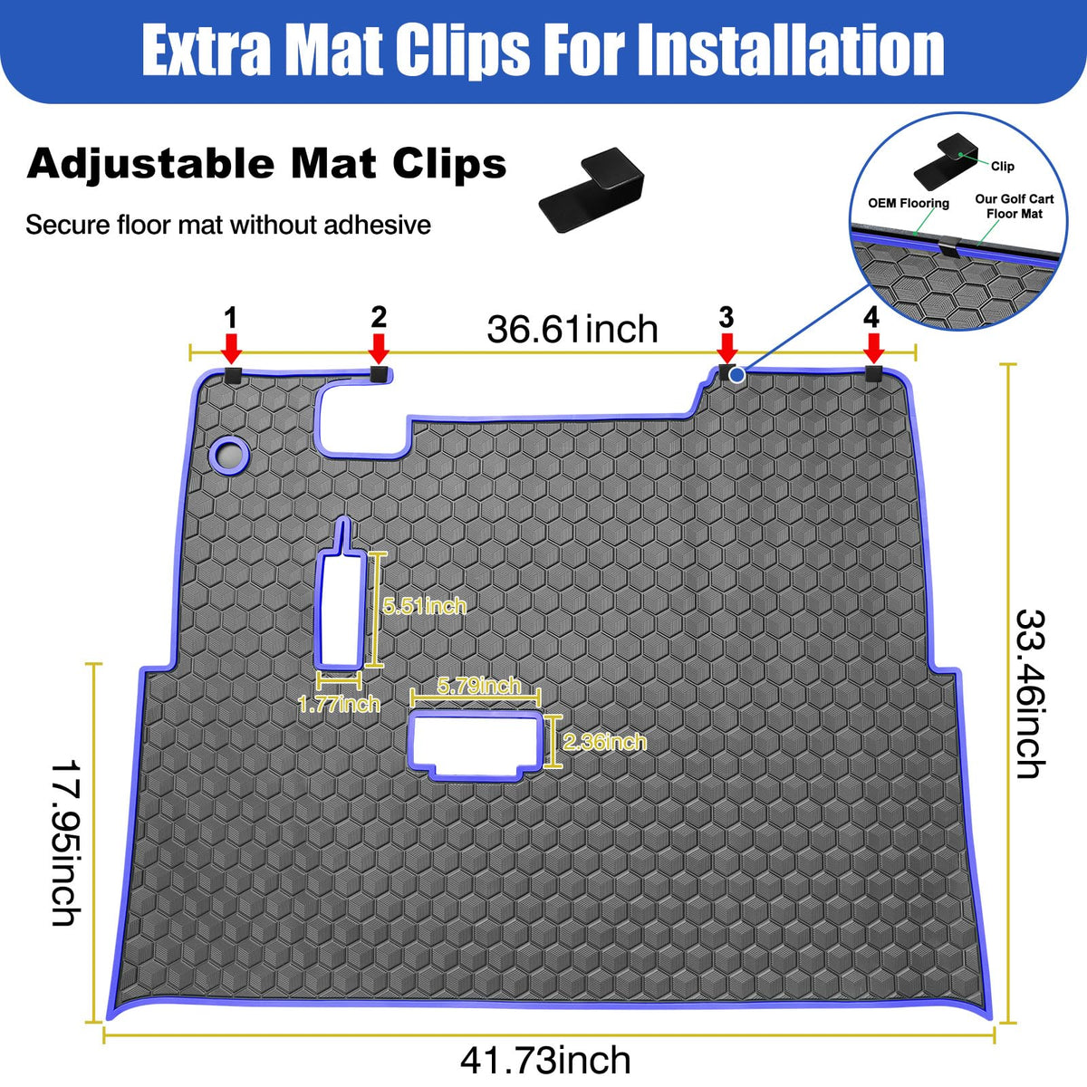 ILSKW EZGO TXT perfect-fit flooring for EZGO TXT, EX1, Valor, Cushman.