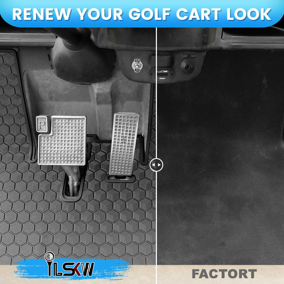 Full coverage protection from dash to seat base for Yamaha G29