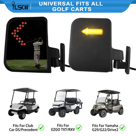 iLSKW foldable side view mirror folds neatly for storage.