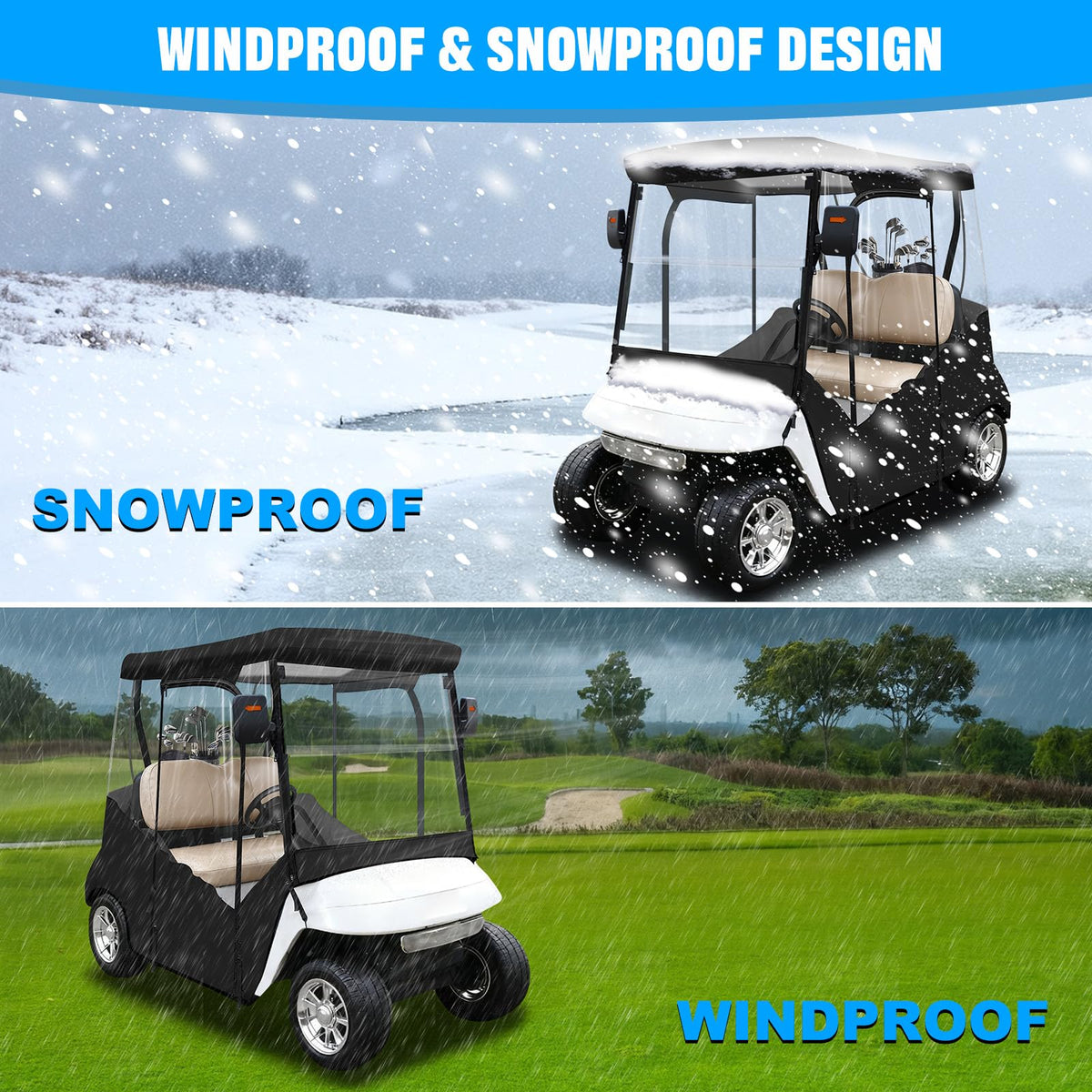 iLSKW four-sided clear windows improve ventilation and driving visibility.