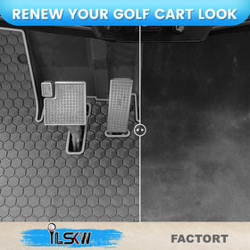 iLSKW full-coverage floor mat fits Yamaha Drive2 with a seamless look.