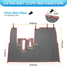iLSKW G29 3D-textured mat hides dirt with cross-drainage grooves.