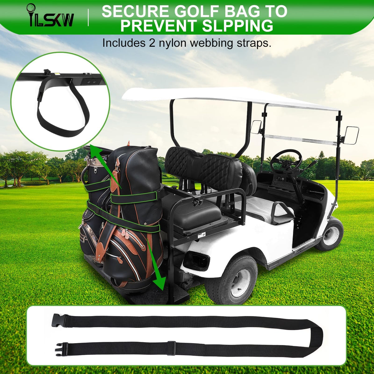iLSKW nylon straps prevent bag slipping and scratching