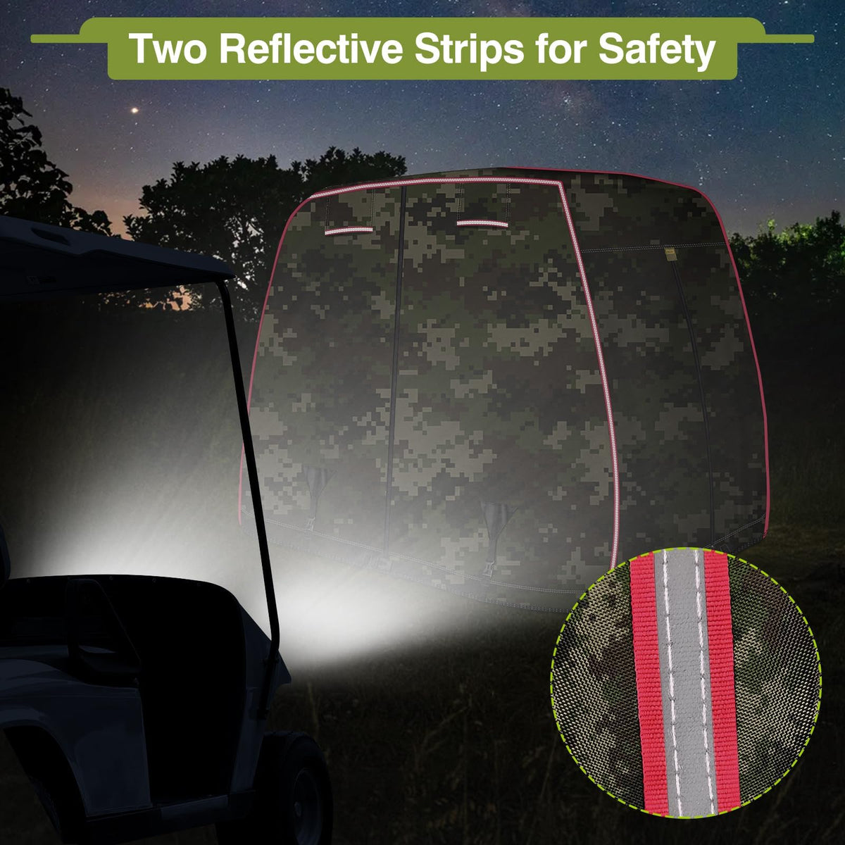 iLSKW bottom elastic edge ensures snug fit around cart