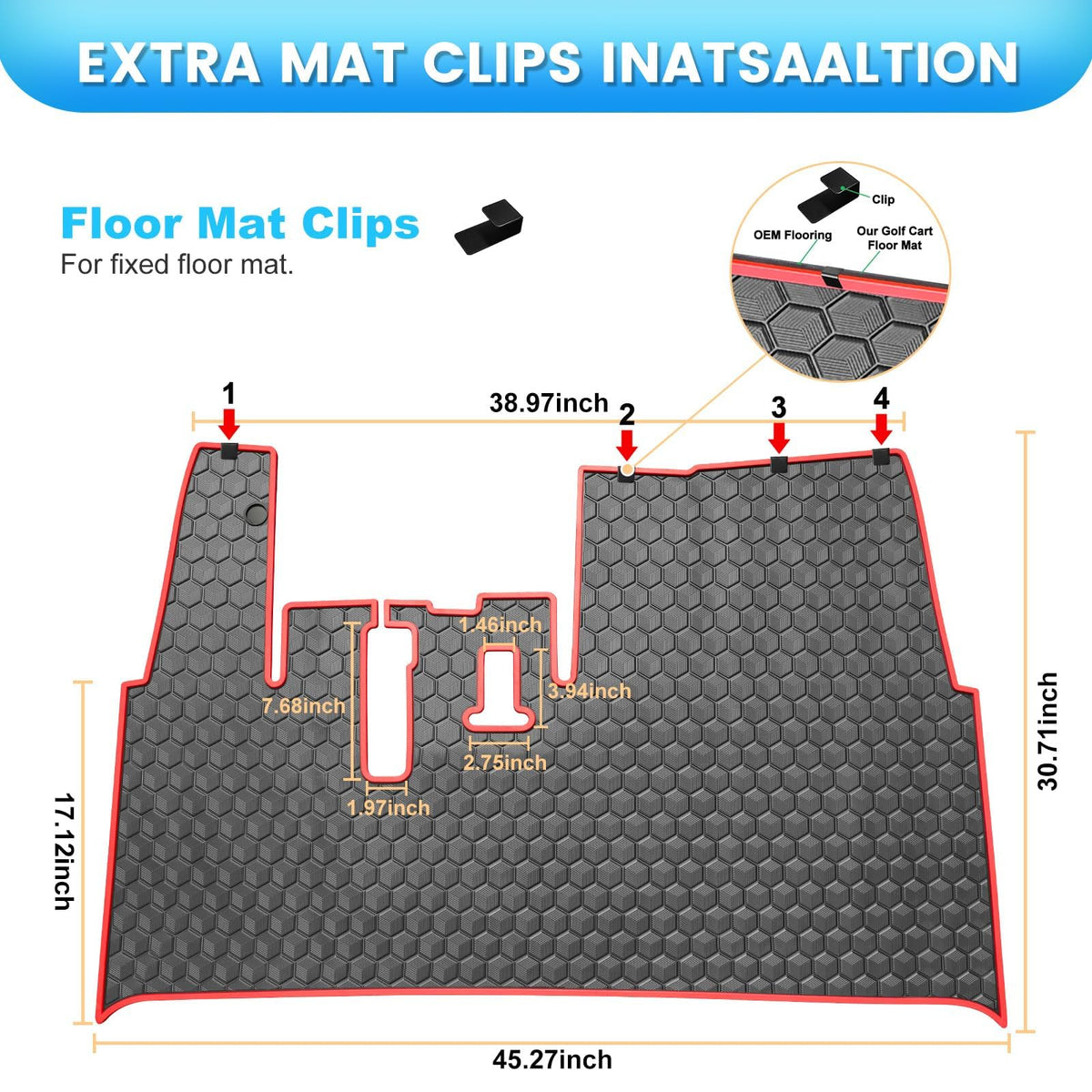 iLSKW floor mat cross-drainage grooves simplify cleaning after use