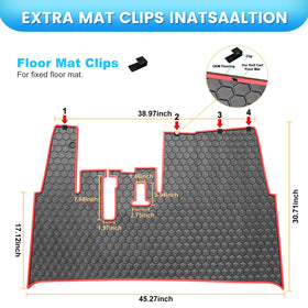 iLSKW floor mat cross-drainage grooves simplify cleaning after use