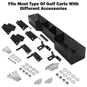iLSKW EZGO TXT RXV fit basket adds accessible storage without windshield interference.