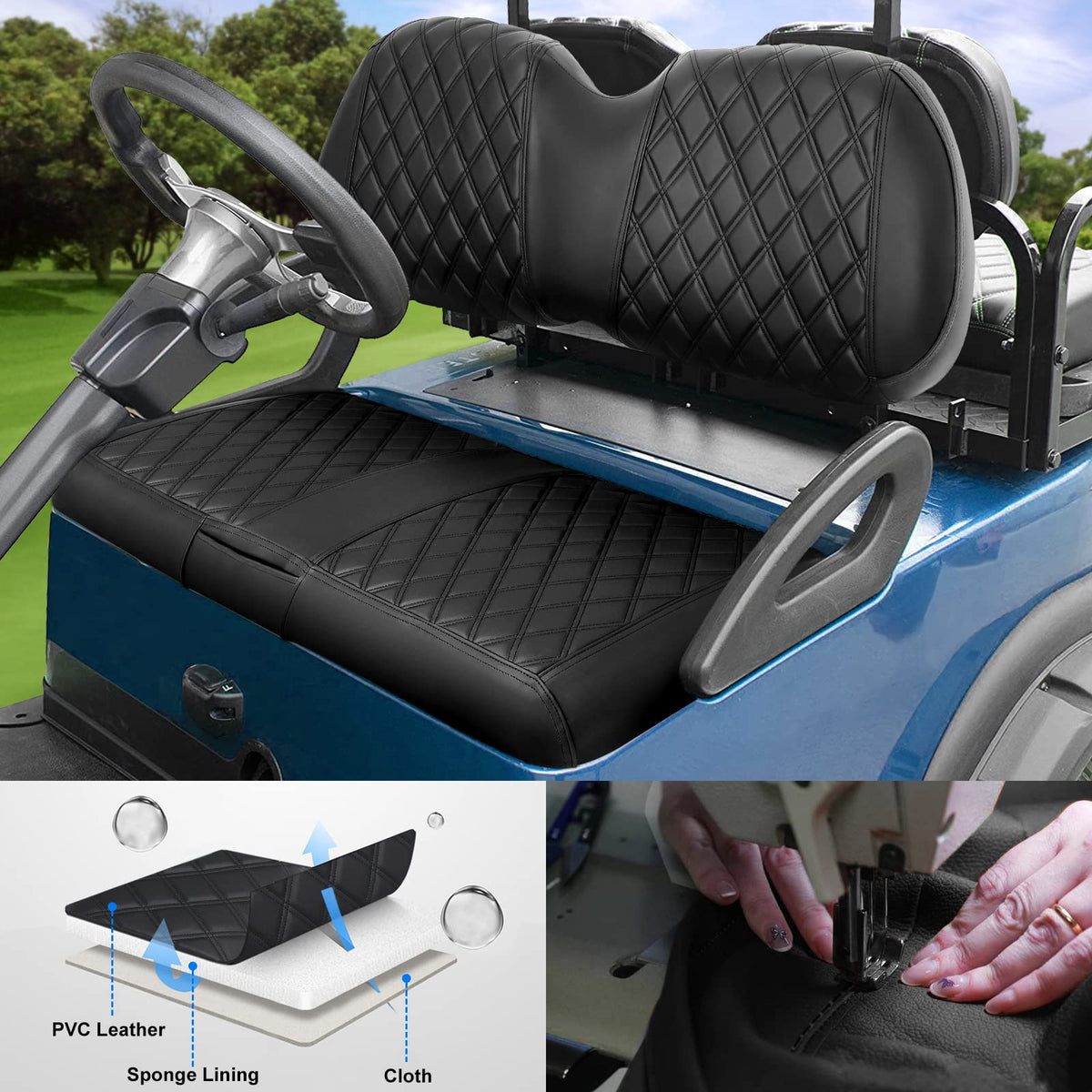 iLSKW front seat backrest cover protects upholstery against wear