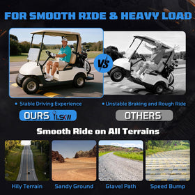 iLSKW Yamaha G29 passenger-side front shock enhances stability under load.