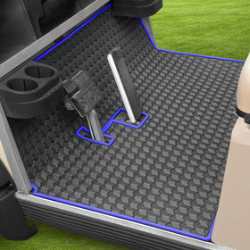 iLSKW golf cart mat ds-coverage provides full floor protection for Club Car DS.