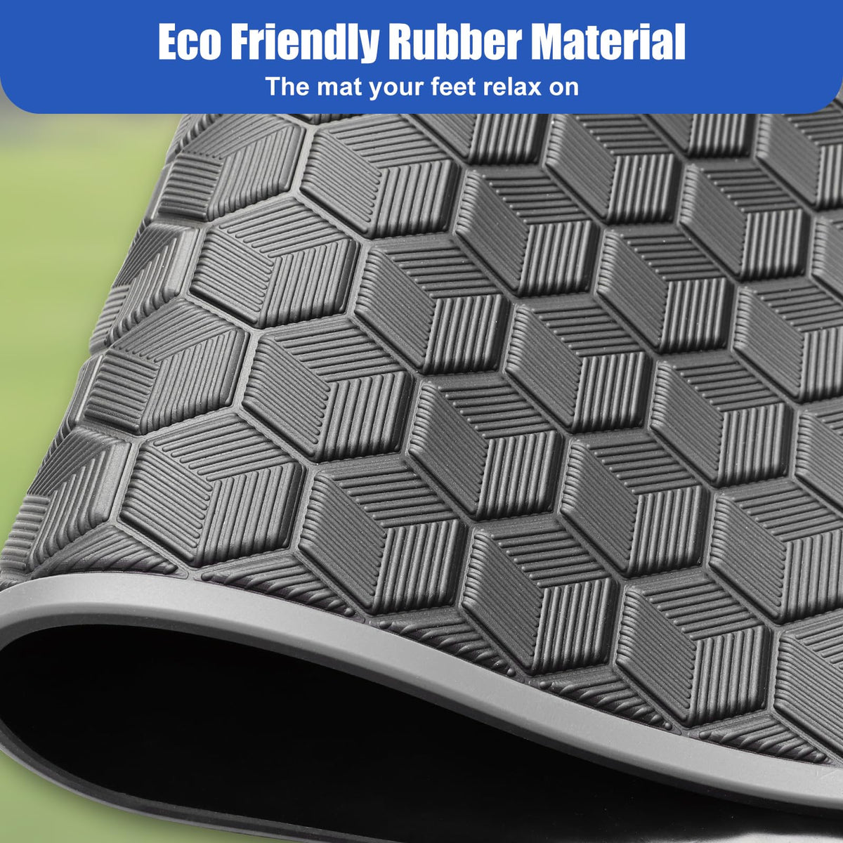 iLSKW full-coverage mat shields the floor from sand, mud, and spills.