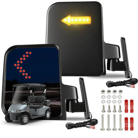iLSKW golf cart mirror turn signal improves visibility for turns.