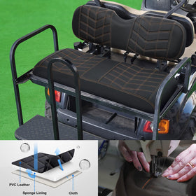 iLSKW rear seat arrow backrest cover protects upholstery while elevating look.