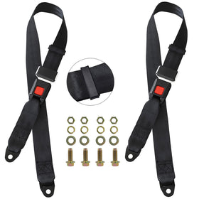 iLSKW golf cart seat belt front view shows universal fit for secure rides