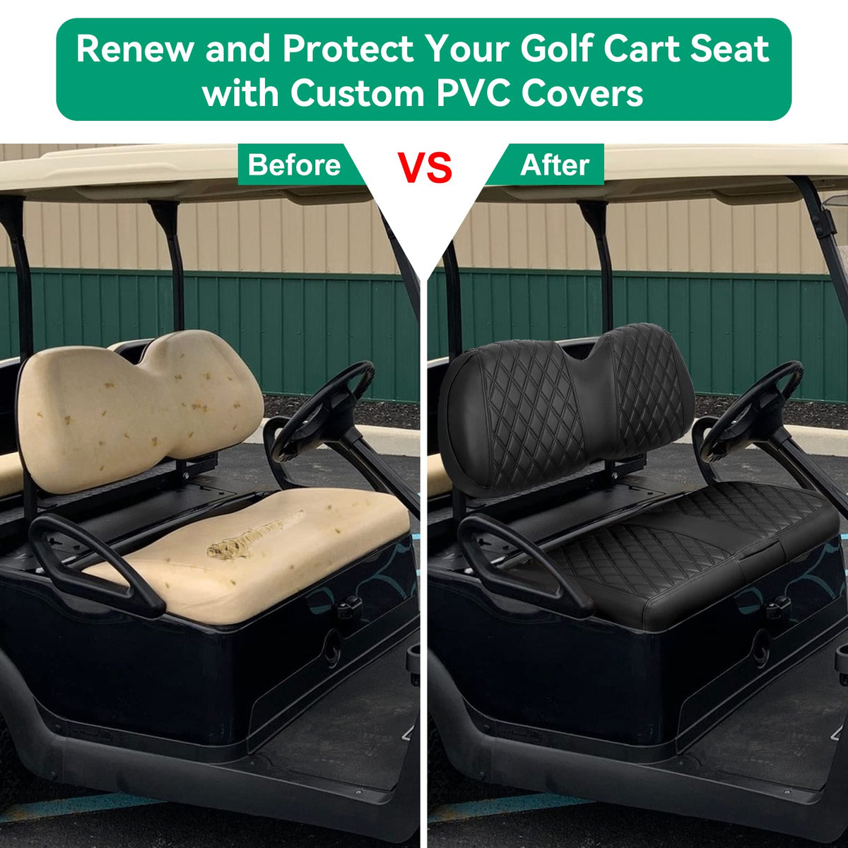 iLSKW diamond-type seat cover kit maintains seat stability and style