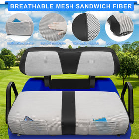 ILSKW stitching and mesh design highlights premium seat cover.