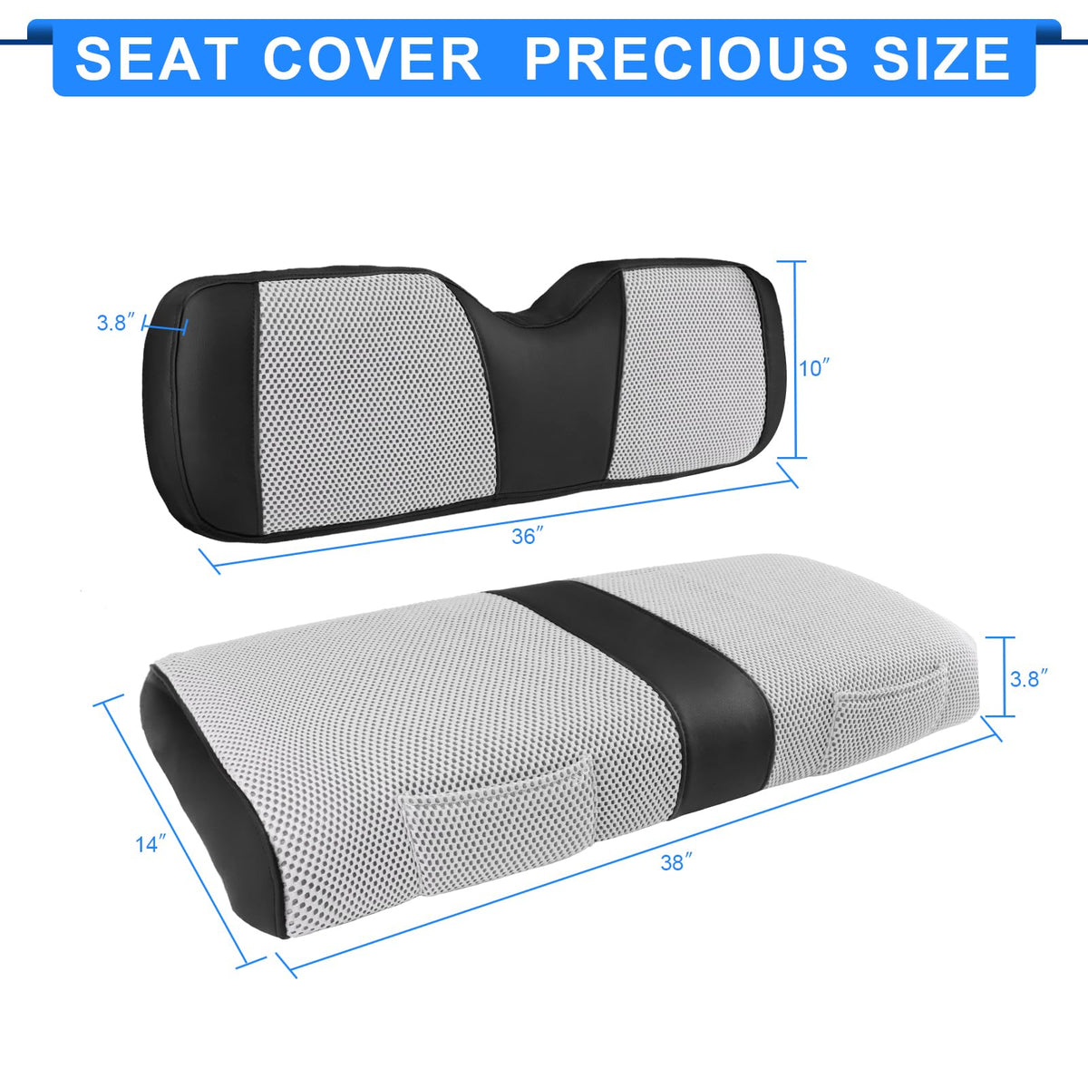iLSKW universal rear seat cover with wrap-around fit