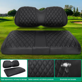 iLSKW UV-resistant vinyl seat cover guards against sun damage