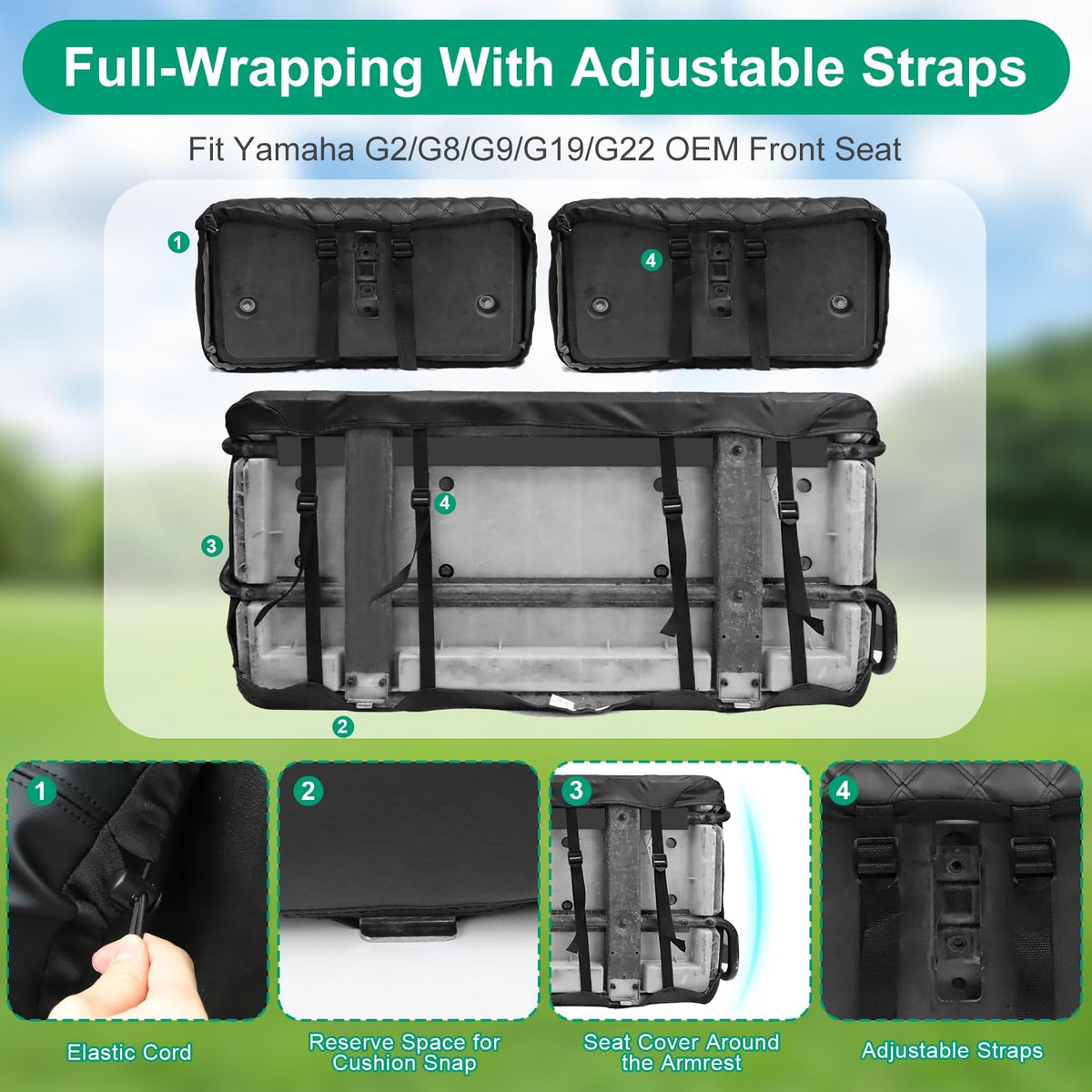 iLSKW Yamaha G22 breathable sponge padding enhances seat comfort