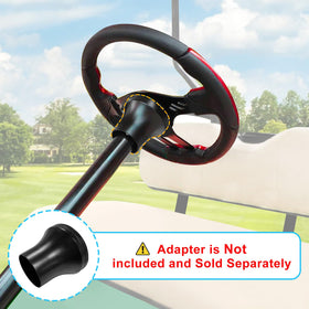 iLSKW golf cart steering wheel Club Car DS front view provides steady steering.