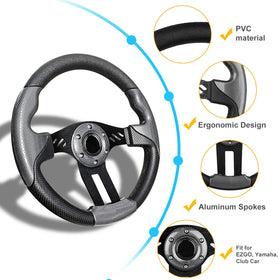 iLSKW PVC and aluminum wheel combines durability with polished grip texture.