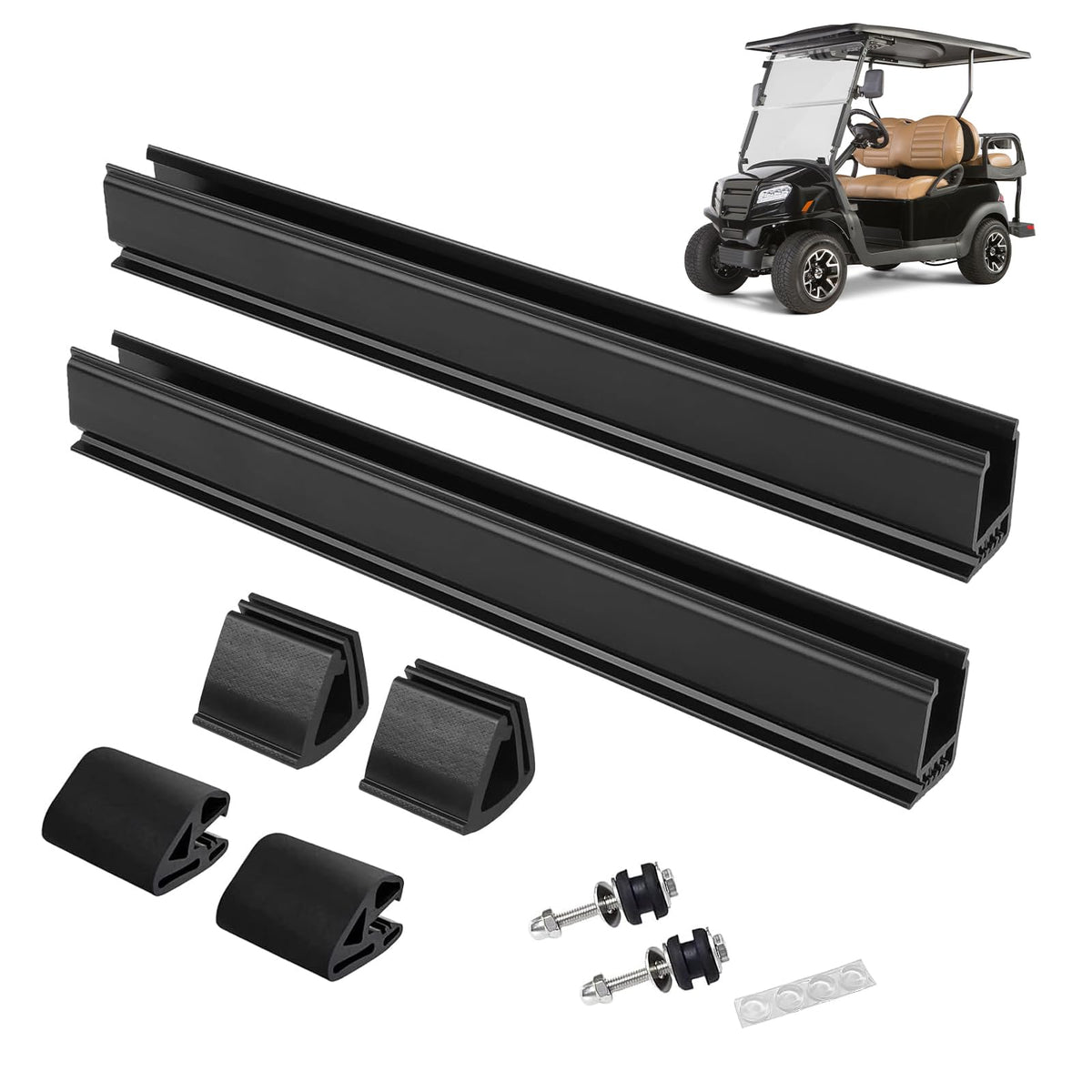 ILSKW Golf Cart Windshield Clip Set for Club Car Precedent with secure 1x1 tube fit