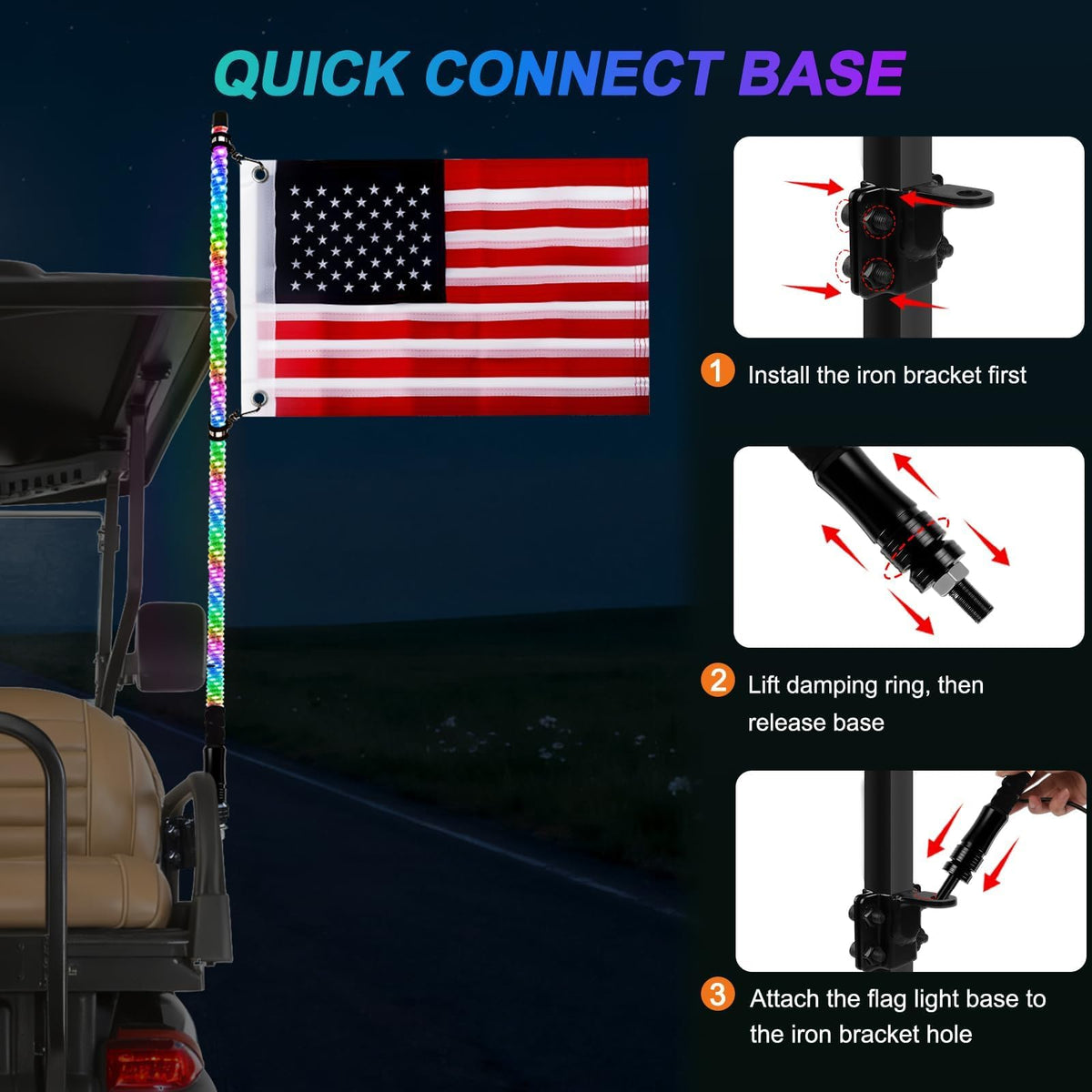 iLSKW included mounting hardware for 1-inch square rails