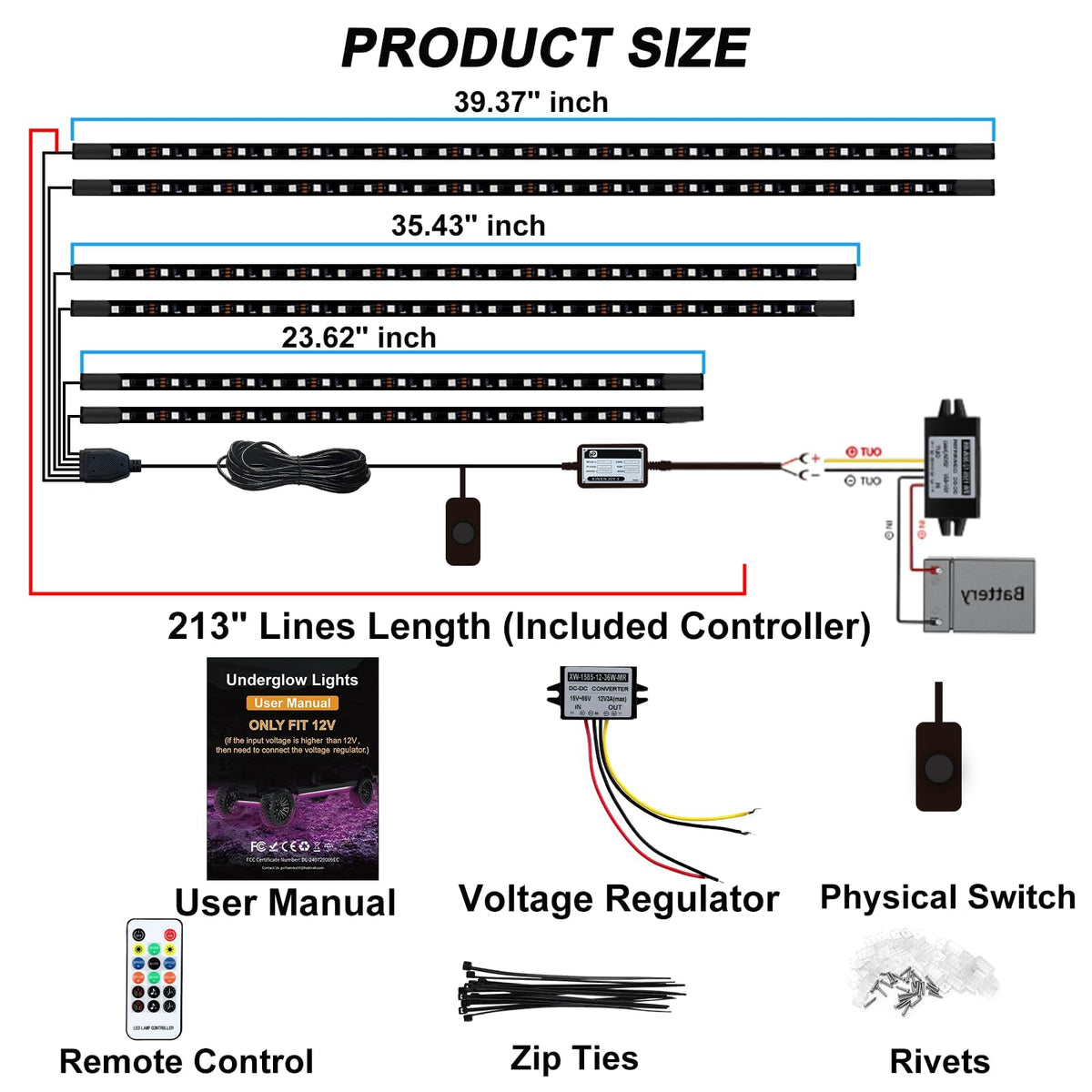 iLSKW 12V-80V input regulator protects the kit during setup