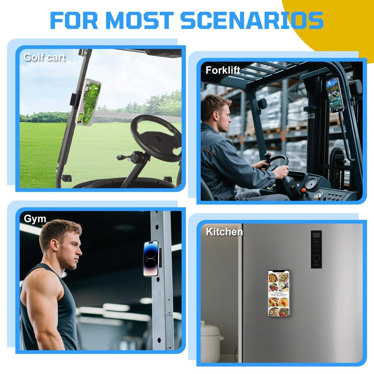 iLSKW portable design suitable for gym, kitchen, and office surfaces.