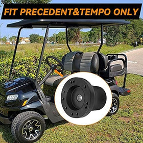 iLSKW black satin finish enhances styling on Club Car Precedent carts