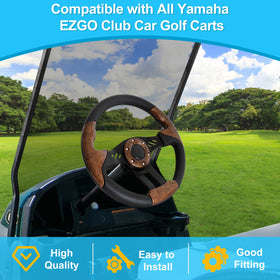 iLSKW premium PVC aluminum steering wheel ensures sturdy grip
