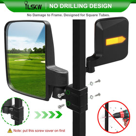 iLSKW rear reflector improves visibility in low light on golf carts