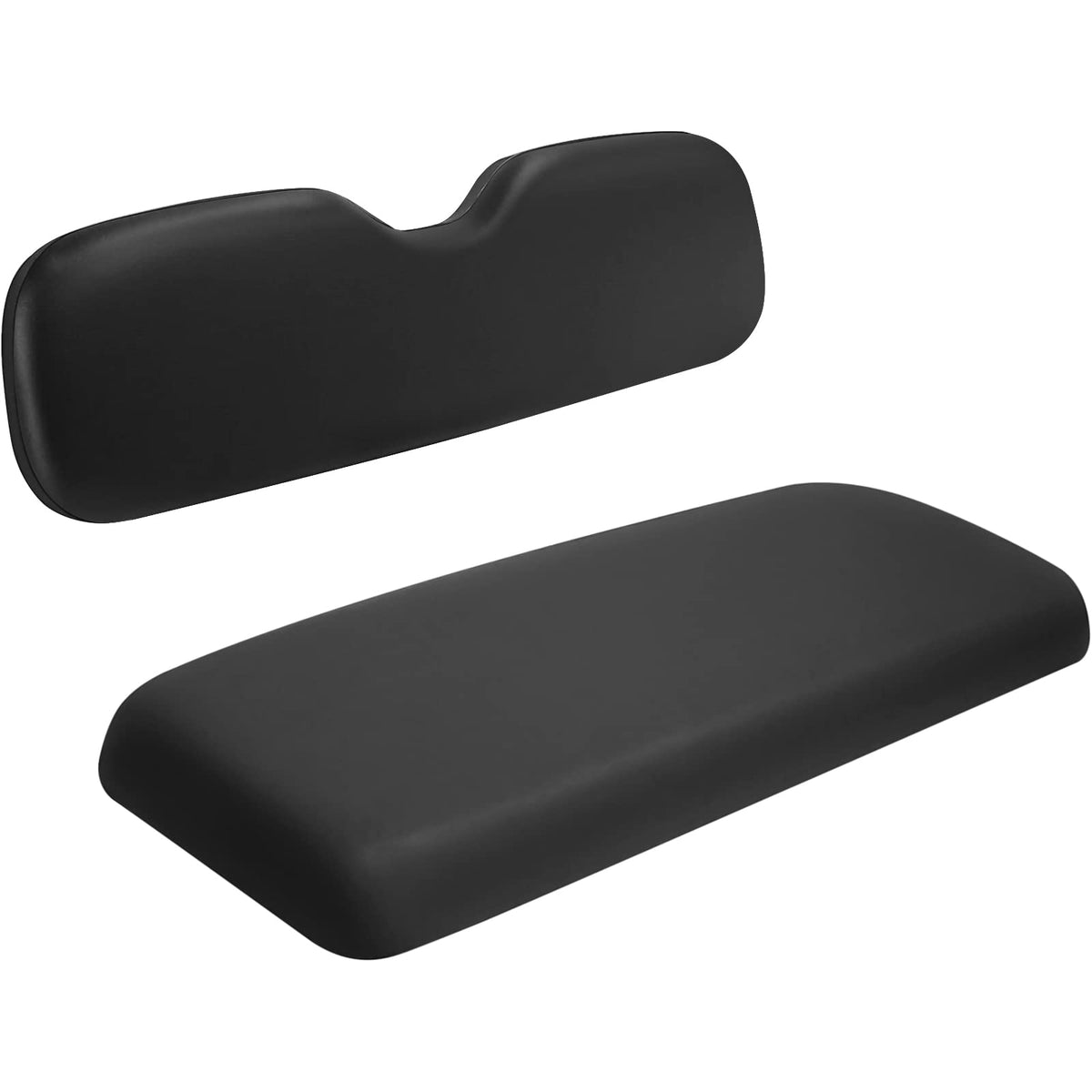 iLSKW rear seat cushion back view offering ergonomic support for flip-seat golf carts.
