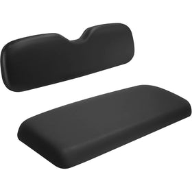 iLSKW rear seat cushion back view offering ergonomic support for flip-seat golf carts.