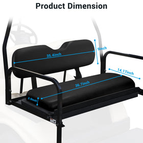 iLSKW rear seat cushion bottom view shows plush padding for long rides.