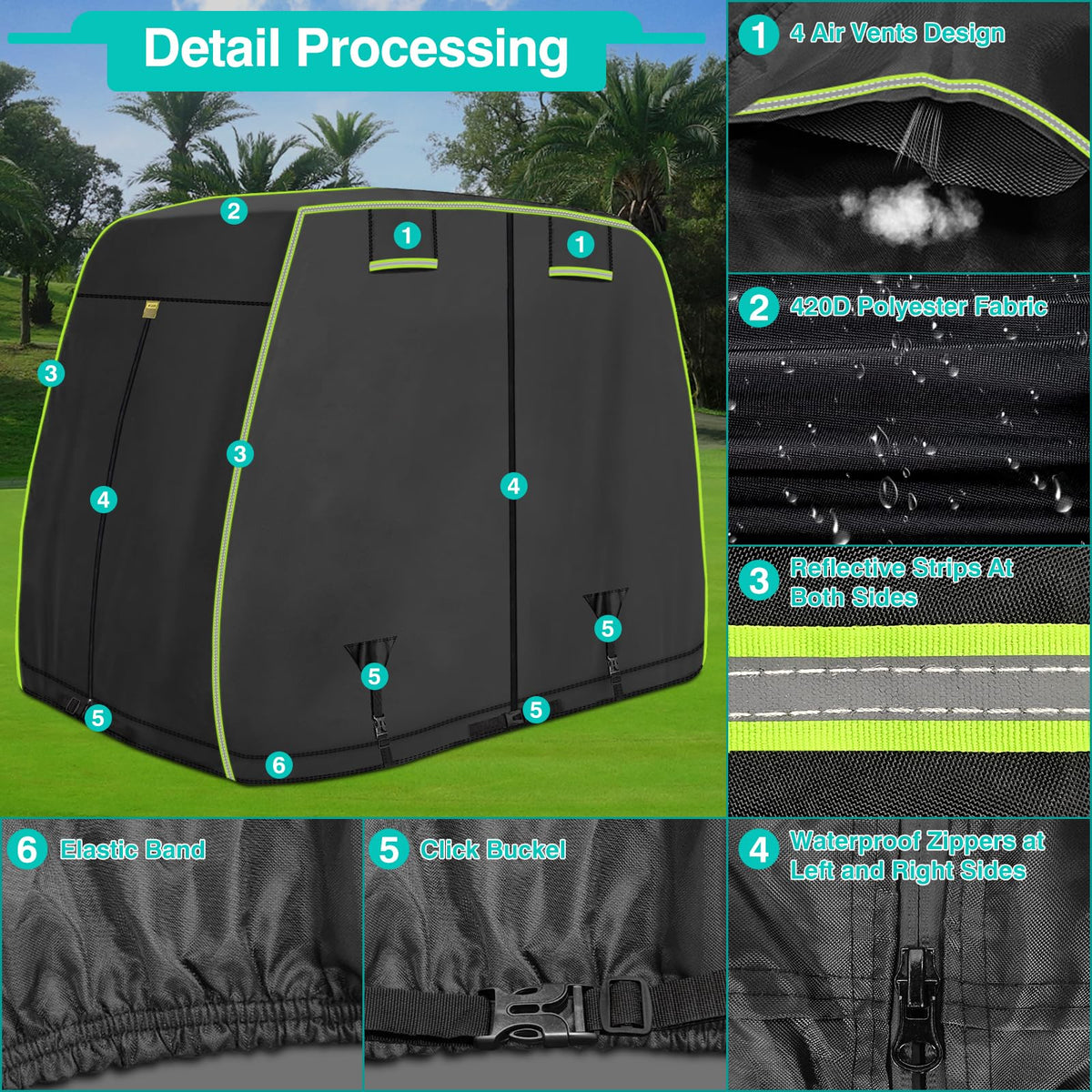 iLSKW reflective strips enhance night visibility for safety.