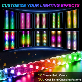 iLSKW remote control used to change whip light colors and effects